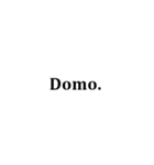 ただの黒のローマ字（個別スタンプ：2）