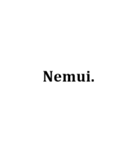 ただの黒のローマ字（個別スタンプ：7）