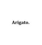 ただの黒のローマ字（個別スタンプ：11）