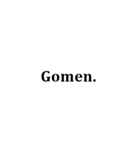 ただの黒のローマ字（個別スタンプ：15）