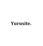 ただの黒のローマ字（個別スタンプ：16）