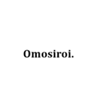ただの黒のローマ字（個別スタンプ：29）