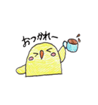 手描きの鳥スタンプ（個別スタンプ：22）