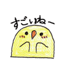 手描きの鳥スタンプ（個別スタンプ：31）