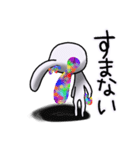 虹色うさ2（個別スタンプ：16）