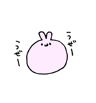 マシュマロうさもっち（個別スタンプ：5）