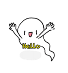 夏やハロウィンに使えるオバケのスタンプ（個別スタンプ：1）