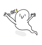 夏やハロウィンに使えるオバケのスタンプ（個別スタンプ：3）