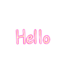 ネオン文字(英語)（個別スタンプ：2）