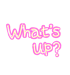 ネオン文字(英語)（個別スタンプ：7）