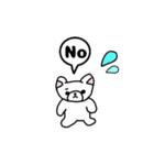 白い子猫みくるの毎日たのしいスタンプ（個別スタンプ：4）