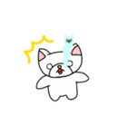 白い子猫みくるの毎日たのしいスタンプ（個別スタンプ：20）
