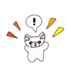 白い子猫みくるの毎日たのしいスタンプ（個別スタンプ：25）
