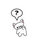 白い子猫みくるの毎日たのしいスタンプ（個別スタンプ：26）