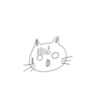 しろねこちゃんのおともだちスタンプ（個別スタンプ：9）