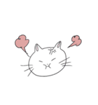 しろねこちゃんのおともだちスタンプ（個別スタンプ：12）