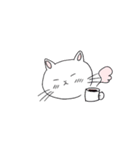 しろねこちゃんのおともだちスタンプ（個別スタンプ：16）