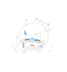シンプルおんなのこスタンプ（個別スタンプ：3）