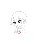 シンプルおんなのこスタンプ（個別スタンプ：29）