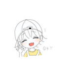 シンプルおんなのこスタンプ（個別スタンプ：32）