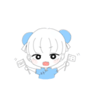 シンプルおんなのこスタンプ（個別スタンプ：37）