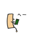 ゆるい返事をするしかくいものたち（個別スタンプ：13）