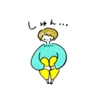 ショートヘアの女の子の敬語スタンプ（個別スタンプ：10）