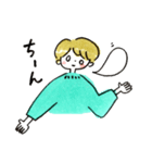 ショートヘアの女の子の敬語スタンプ（個別スタンプ：12）
