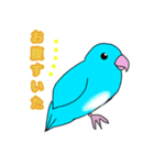 インコのイエローとチェリーとピーちゃん（個別スタンプ：15）