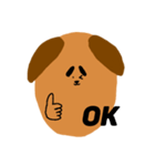 八の字眉のしぃしぃスタンプ1（個別スタンプ：5）