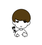 ポーカーフェイスな男の子（個別スタンプ：9）