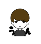 ポーカーフェイスな男の子（個別スタンプ：11）