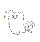 しろもふわんこ（個別スタンプ：3）