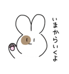 ほぼ無表情なうさぎ＆くま（個別スタンプ：13）