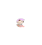 可愛いエプロン女子（個別スタンプ：1）