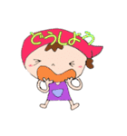 可愛いエプロン女子（個別スタンプ：9）