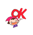 可愛いエプロン女子（個別スタンプ：16）