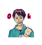 悪役俳優、徳丸新作。（徳丸新作公認）（個別スタンプ：14）