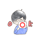 メガネお兄さんの日常スタンプ（個別スタンプ：23）