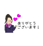 キャビンアテンダントMessage stamp（個別スタンプ：7）