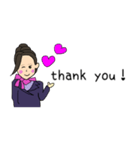 キャビンアテンダントMessage stamp（個別スタンプ：8）