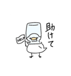 白いとり（個別スタンプ：16）