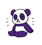 Purple Panda Cute（個別スタンプ：1）