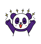 Purple Panda Cute（個別スタンプ：5）