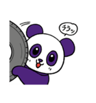 Purple Panda Cute（個別スタンプ：8）
