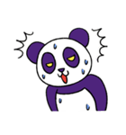 Purple Panda Cute（個別スタンプ：9）