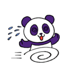 Purple Panda Cute（個別スタンプ：18）