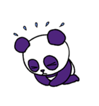 Purple Panda Cute（個別スタンプ：23）