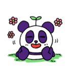 Purple Panda Cute（個別スタンプ：30）