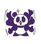Purple Panda Cute（個別スタンプ：34）